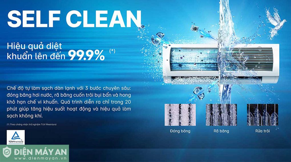 Điều hòa Aqua Inverter 12000 BTU 1 chiều AQA-RV13QC2